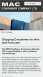 Mobile Screenshot of mac-containers.co.uk